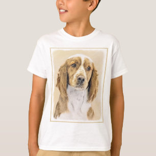 T-shirt Peinture d'espagnol Welsh Springer - Art original