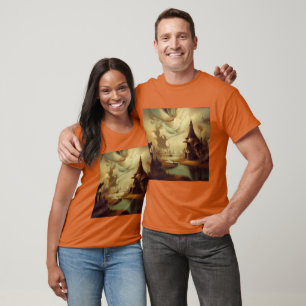 T-shirt Peinture d'Imaginaire 3 - Paysage médiéval