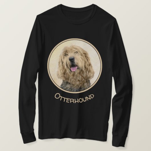 T-shirt Peinture d'Otterhound - Joli art original de chien (Design devant)