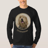 T-shirt Peinture d'Otterhound - Joli art original de chien (Devant)