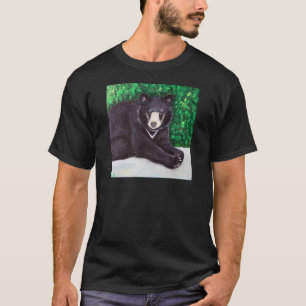 T-shirt Peinture d'ours noir