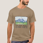 T-shirt Peinture du paysage de montagne (Devant)