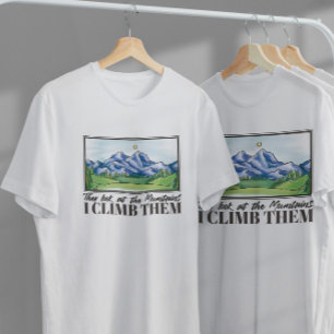 T-shirt Peinture du paysage de montagne