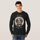 T-shirt Peinture espagnole de chien d'eau - jolie art orig (Devant entier)