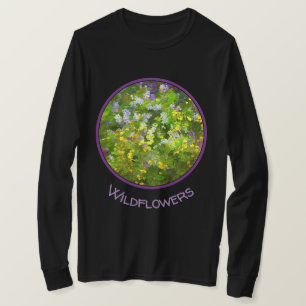 T-shirt Peinture fleur sauvage Impasto - Art Fleur Origina