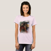 T-shirt Peinture florale Dahlia (Devant entier)