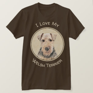 T-shirt Peinture galloise Terrier - Cute Original Chien Ar