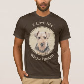 T-shirt Peinture galloise Terrier - Cute Original Chien Ar (Devant)