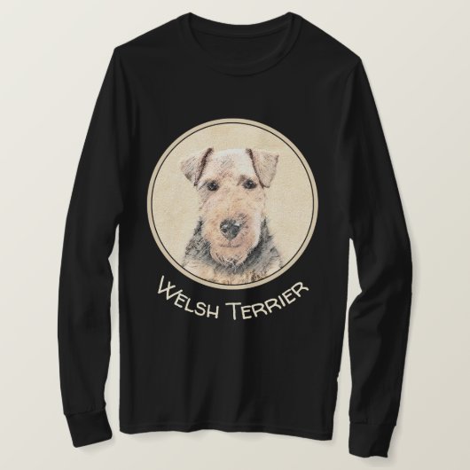T-shirt Peinture galloise Terrier - Cute Original Chien Ar (Design devant)