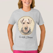 T-shirt Peinture galloise Terrier - Cute Original Chien Ar (Devant)