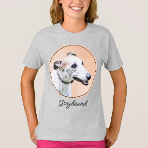 T-shirt Peinture Greyhound - Cute Original Chien Art