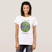 T-shirt Peinture Iris Violet - Art Fleur Originale (Devant entier)