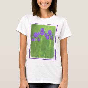 T-shirt Peinture Iris Violet - Art Fleur Originale