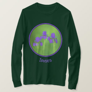 T-shirt Peinture Iris violette - Art Fleur original