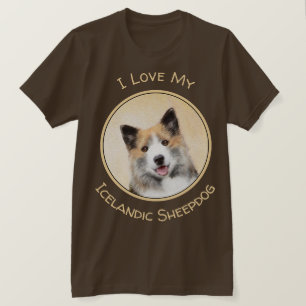 T-shirt Peinture islandaise pour chien de mer - Art origin
