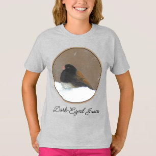 T-shirt Peinture Junco foncée - Art original d'oiseaux T-S