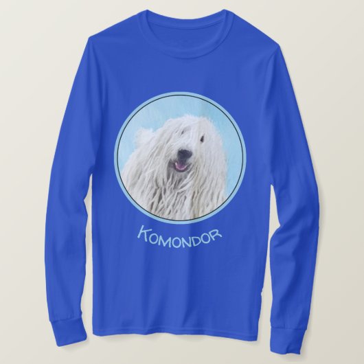 T-shirt Peinture Komondor - Belle peinture originale de ch (Design devant)