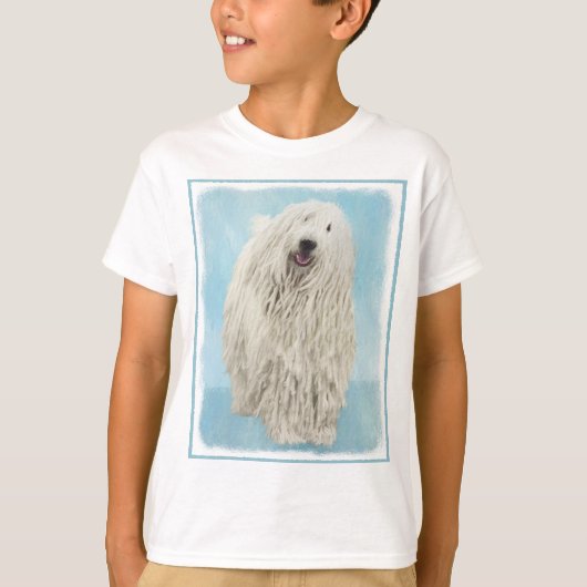 T-shirt Peinture Komondor - Cute Original Chien Art (Devant)