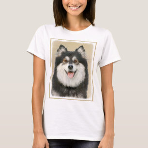 T-shirt Peinture Lapphund Finlandaise - Joli art original 