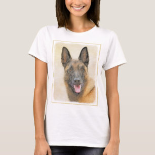 T-shirt Peinture Malinois Belge - Art Original de Chien Mi