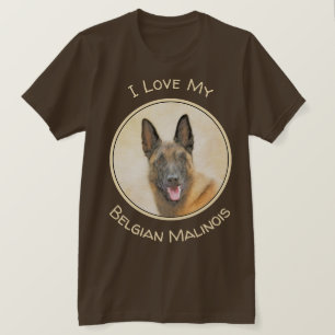 T-shirt Peinture malinoise belge - Beau art original de ch