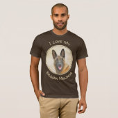 T-shirt Peinture malinoise belge - Beau art original de ch (Devant entier)