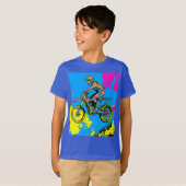 T-shirt Peinture - Motocross Rider (Devant entier)