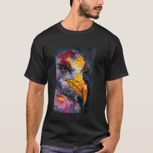 T-shirt Peinture Mouette Peinture à l'huile Peinture