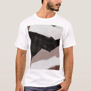 T-shirt Peinture multimédia mixte, design abstrait minimal