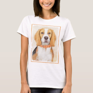 T-shirt Peinture originale de chien Beagle Hound Art anima