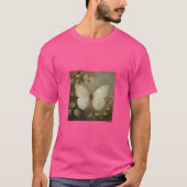 T-shirt Peinture papillon blanc clair (Devant)