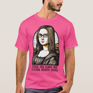T-shirt peinture parodique du ver Lisa Mona