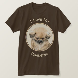 T-shirt Peinture Pekingese - Cute Original Chien Art