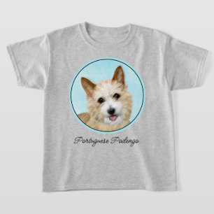 T-shirt Peinture Podengo Pequeno portugaise - Art original