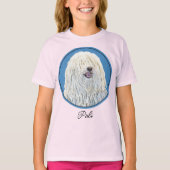 T-shirt Peinture Puli - Cute Original Chien Art (Devant)
