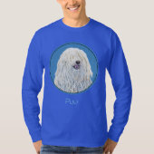 T-shirt Peinture Puli - Cute Original Chien Art (Devant)