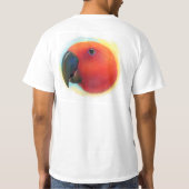 T-shirt Peinture réaliste de perroquet d'Eclectus (Dos)