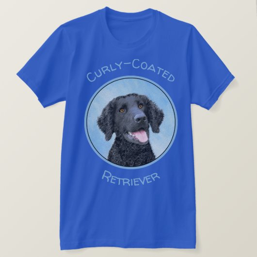 T-shirt Peinture Retriever recouverte de boue - Art Chien  (Design devant)