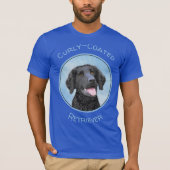 T-shirt Peinture Retriever recouverte de boue - Art Chien  (Devant)