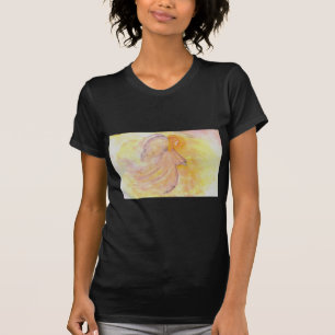 T-shirt Peinture rose d'aquarelle d'ange