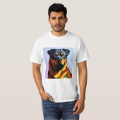 T-shirt Peinture Rottweiler (Devant entier)