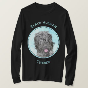 T-shirt Peinture russe Terrier noir - Chien original migno