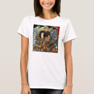 T-shirt Peinture samouraï japonaise vintage d'Ukiyo-e