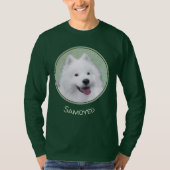 T-shirt Peinture Samoyed - Cute Original Chien Art (Devant)