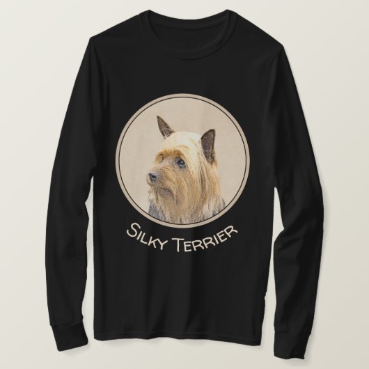 T-shirt Peinture Silky Terrier - Cute Original Chien Art (Design devant)