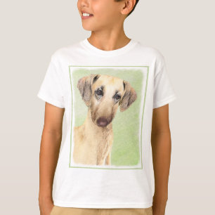 T-shirt Peinture Sloughis - Joli art original pour chien