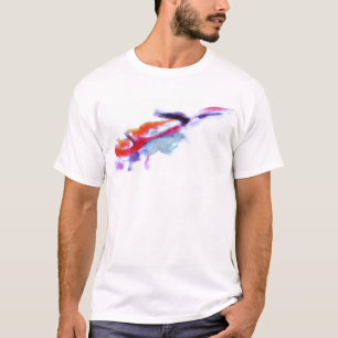 T-shirt Peinture Smears Fumée Travail
