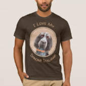 T-shirt Peinture Spinone Italiano - Belle Art Original Chi (Devant)
