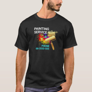 T-shirt Peinture Splatter Or Peinture Brosse