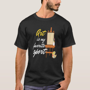 T-shirt Peinture Sport favori Artiste Artiste Art Créatif